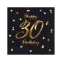  Lautasliinat - 30th Birthday, Musta-kulta, 20kpl
