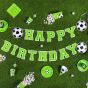  Banneri - Happy Birthday - Jalkapalloteema, 250cm