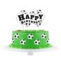  Kakkukoriste - Happy Birthday, Jalkapallo, 13cm