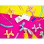  Muotoiluilmapallot, Pastelli Mix 30kpl + pumppu