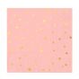  Lautasliinat - Peach Pink, Kultaiset tähdet, 10kpl