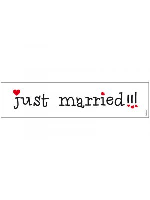  Hääautokyltti - Just Married!!!