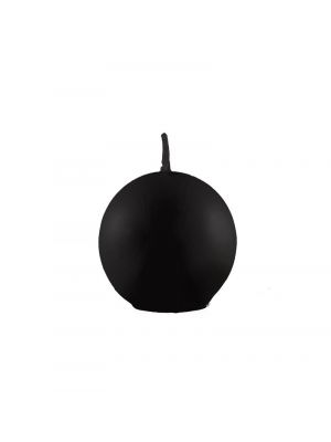  Musta Pyöreä Kynttilä, 6cm
