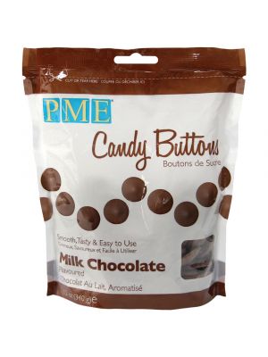 PME Candy Buttons - Suklaanvärinen, 340g HUOM! Päiväys! 18.06