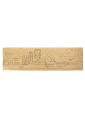  Väritettävä paperinen kaitaliina, Paloauto, 40cmx140cm