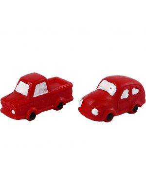  Pienet punaiset autot, Miniatyyri, 3,5cm, 2kpl