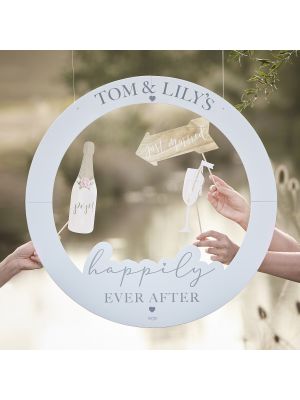  Photo Booth Kehys - Happily ever after, Kirjaimilla