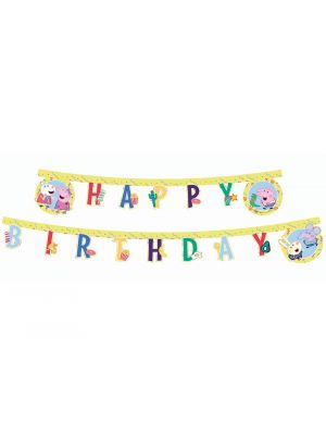  Pipsa Possu Banneri - Happy Birthday
