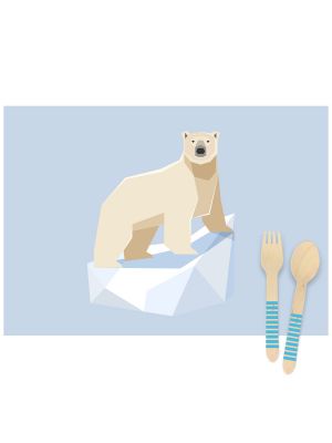  Pöytätabletit - Arktiset Eläimet, 6 kpl