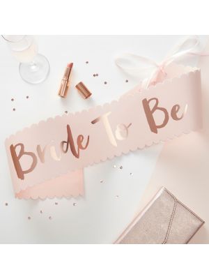  Olkanauha Bride To Be, Vaaleanpunainen paperi