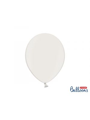  Mini-ilmapallot, Valkoiset - Metallinhohtoiset 12cm, 100 kpl