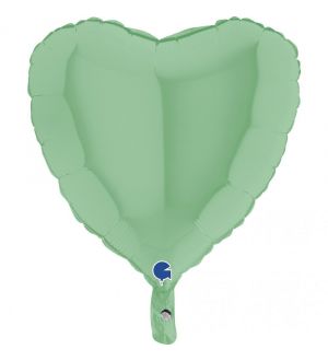  Sydän Foliopallo, Vihreä, 46cm