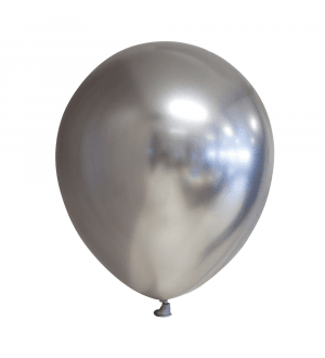  Chrome ilmapallot, hopea, 30cm, 10kpl