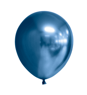  Chrome ilmapallot, sininen, 30cm, 10kpl