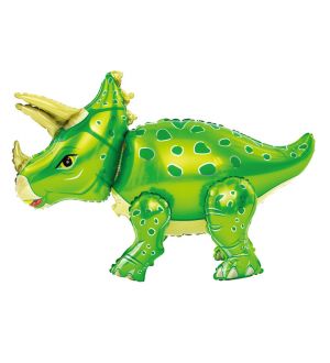  3D Foliopallo - Triceratops, Vihreä, 55x91cm