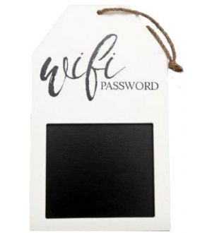  Puinen Liitutaulukyltti - Wifi Password, 25cm