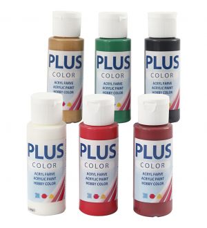 Plus Color Askartelumaali, Joulu Telma, 60 ml, 6 Pll