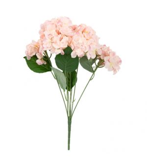  Kukkakimppu - Hortensia, vaaleanpunainen,51cm