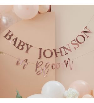  Banneri Baby in Bloom - Kirjaimilla
