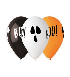  Ilmapallot - Halloween Boo, 33cm, 5kpl