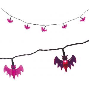  Halloween LED-valo - Lepakko, violetti