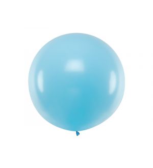  Jätti-ilmapallo - Pastelli, Sininen, 1m