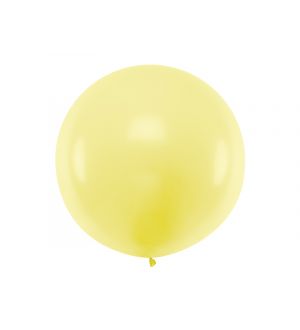  Jätti-ilmapallo - Pastelli, Keltainen, 60cm
