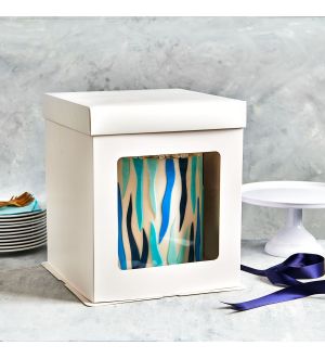  Kakkulaatikko Ikkunalla  - Valkoinen, S - 21x21x23.5cm