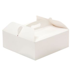  Kakkulaatikko kahvalla, Valkoinen, 31x31x12cm