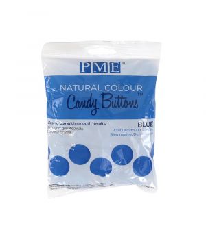 PME Natural Candy Buttons - Sininen, 200g HUOM! Päiväys 31.10