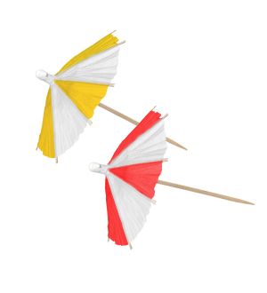  Cocktailtikut - Aurinkovarjot, 10kpl, 10cm
