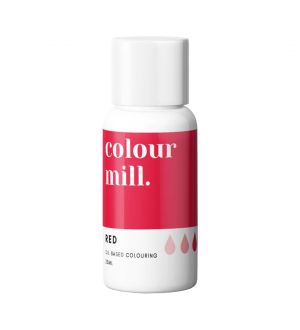 Colour Mill Öljypohjainen Elintarvikeväri, 20ml - Red