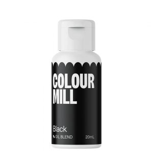 Colour Mill Öljypohjainen Elintarvikeväri, 20ml - Black