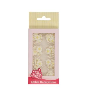 FunCakes Sokerikoristeet -  Mini Flowers White, 56 kpl