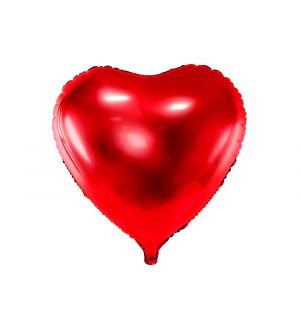  Foliopallo - Punainen sydän, 61cm