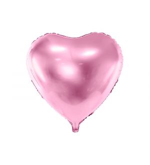  Foliopallo - Vaaleanpunainen Sydän, 61cm
