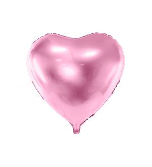  Foliopallo - Vaaleanpunainen Sydän, 45cm