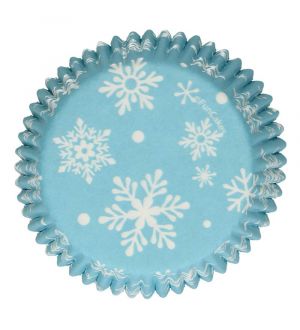 FunCakes Muffinivuoat - Lumihiutaleet, 48kpl
