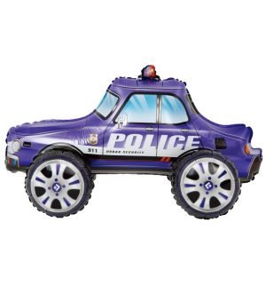  Foliopallo - Poliisiauto, 65x38cm