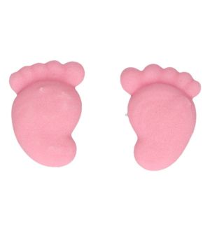FunCakes Sokerikoristeet - Baby Feet, Vaaleanpunainen 16 kpl