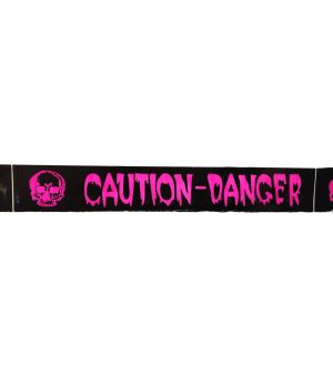  Halloween Varoitusnauha Pink - Caution - Danger, 6m