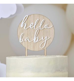  Kakkukoriste - Hello Baby, Puu/Akryyli