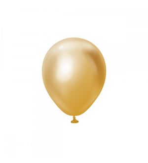  Ilmapallot - Gold Chrome, 13cm, 25kpl