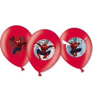  Punaiset ilmapallot - Spiderman, 6kpl