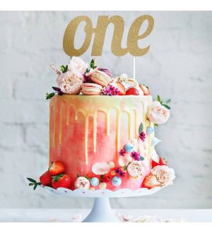  Kakkukoriste, One, Kulta-glitter