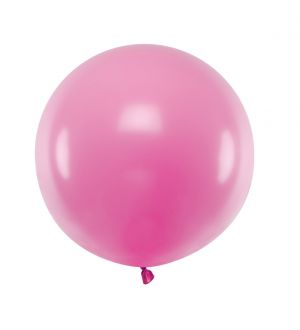  Iso ilmapallo - Pastelli, Fuksia, 60cm