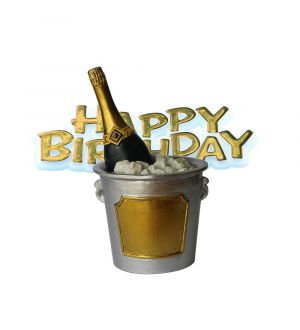  Kakkukoriste, Samppanjapullo, Happy Birthday