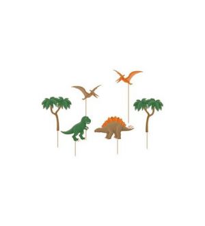  Kakkukoristetikut - Dinosaurukset, 6kpl