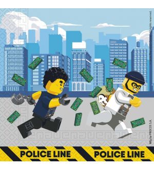  Lautasliinat - Lego City Poliisi, 20kpl