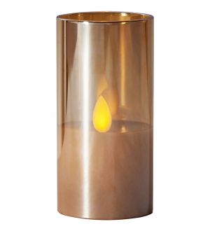 Star Trading M-Twinkle LED-kynttilälasi 10cm - Amber